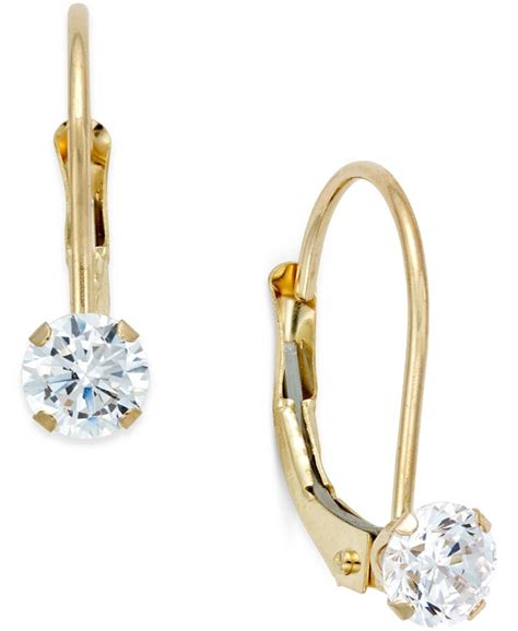 macys cz earrings|teardrop cubic zirconia earrings.